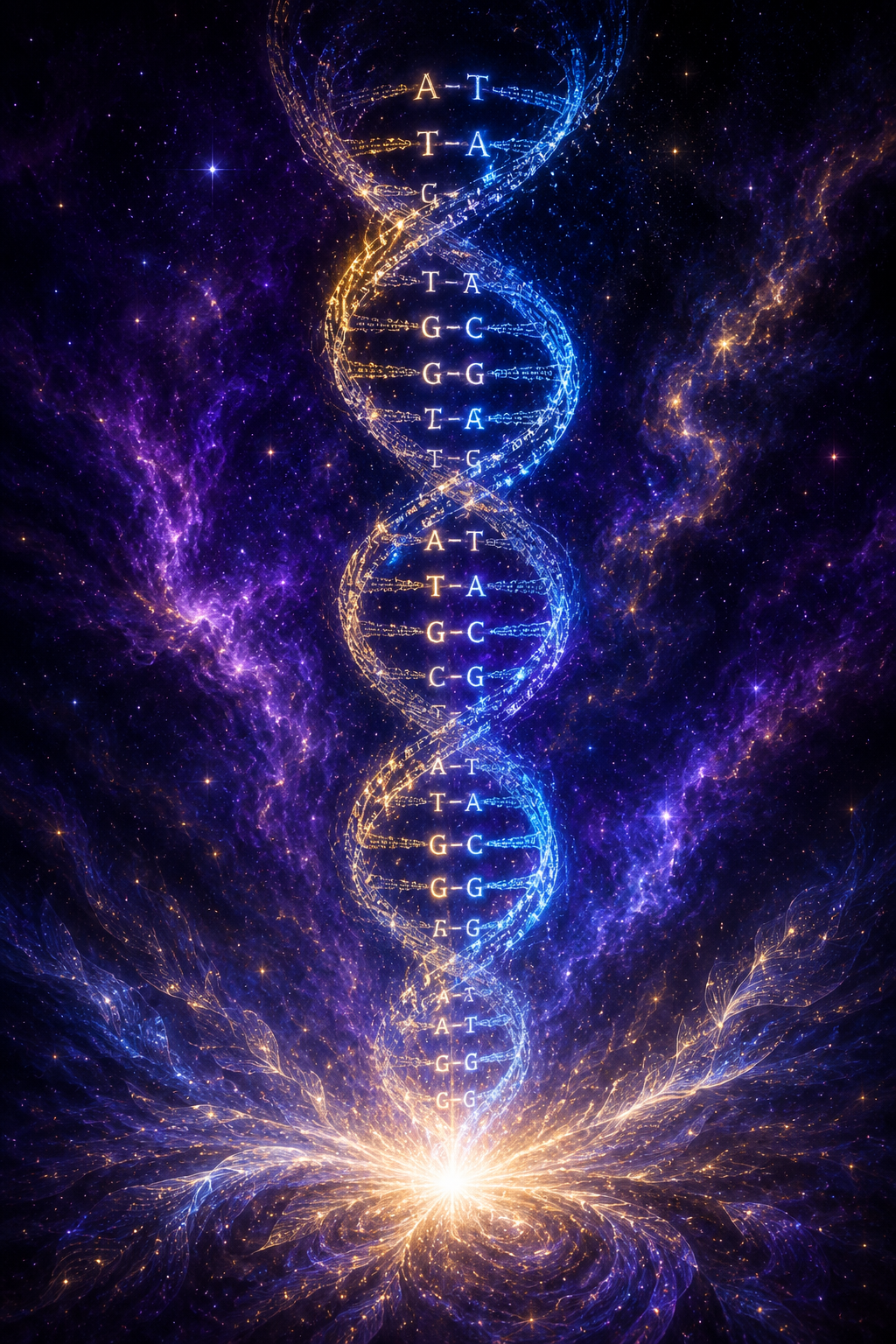 DNA as a four-letter authored code